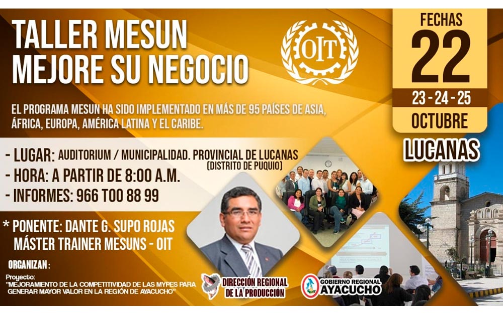 LANZAMIENTO TALLER MESUN/OIT LUCANAS
