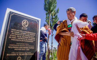 Gobierno Regional de Ayacucho entrega 7 reservorios en Tambillo para impulsar la agricultura y ganadería